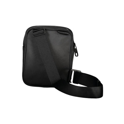 Shoulder Bag by Calvin Klein for men in polyester & polyethylene black features a stately silhouette, showcasing a secure magnetic, ample external-pockets & internal-pockets, and stately shoulder-strap & adjustable-strap for a stately finish.