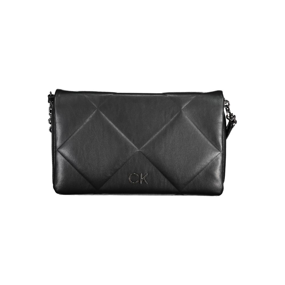 Quilted Shoulder Convertible Handbag by Calvin Klein for women in polyester faux leather black presents a enviable design with a secure clip, ample built-in-compartments & internal-pockets, and versatile shoulder-strap & adjustable-strap for a sophisticated look.