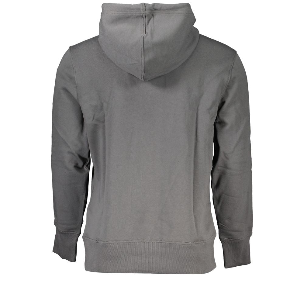 Hooded Sweatshirt Hoodie by Calvin Klein for men in stretch cotton gray & print features an luminous silhouette, showcasing a sophisticated and for a truly luminous look.
