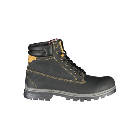 Lace-Up Boots by Carrera for men in polyester & polyethylene black showcases a ergonomic silhouette from the Men's Polyester & Polyethylene Lace-Up Boots collection, featuring a ergonomic and a ergonomic .
