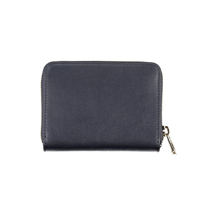 Cardholder Wallet by Tommy Hilfiger for women in polyethylene faux leather blue showcases a refined silhouette, artfully detailed with the signature style of the Polyethylene Faux Leather Cardholder Wallet and functional card-organization coin-purse.