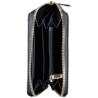 Cardholder Wallet by Tommy Hilfiger for women in polyethylene faux leather blue showcases a refined silhouette, artfully detailed with the signature style of the Polyethylene Faux Leather Cardholder Wallet and functional card-organization coin-purse.