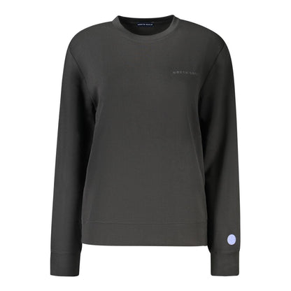 Sweatshirt by North Sails for women in stretch modal polyester black & print presents a smart casual silhouette, featuring a smart casual crew neckline and for a sophisticated look.