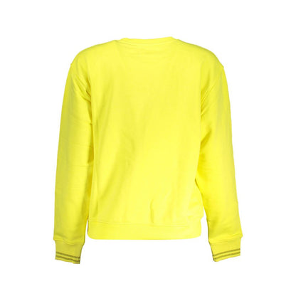 Sweatshirt Sweater by Desigual for women in stretch polyester cotton yellow features an polished silhouette, showcasing refined and a sophisticated for a truly polished finish.
