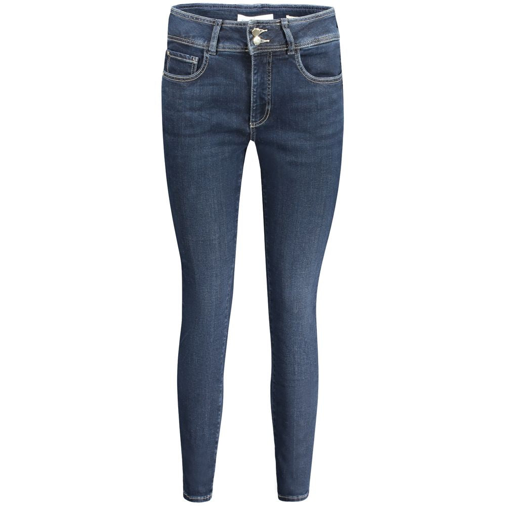 Jeans by Guess Jeans for women in stretch denim cotton blue features a refined silhouette with a refined skinny, defined by a and a refined long for a refined finish.