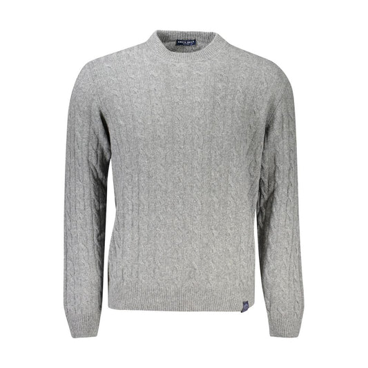 Sweater by North Sails for men in cashmere viscose gray showcases a sumptuous silhouette, artfully finished with a sumptuous crew neckline and long-sleeve for a sophisticated, sumptuous look.
