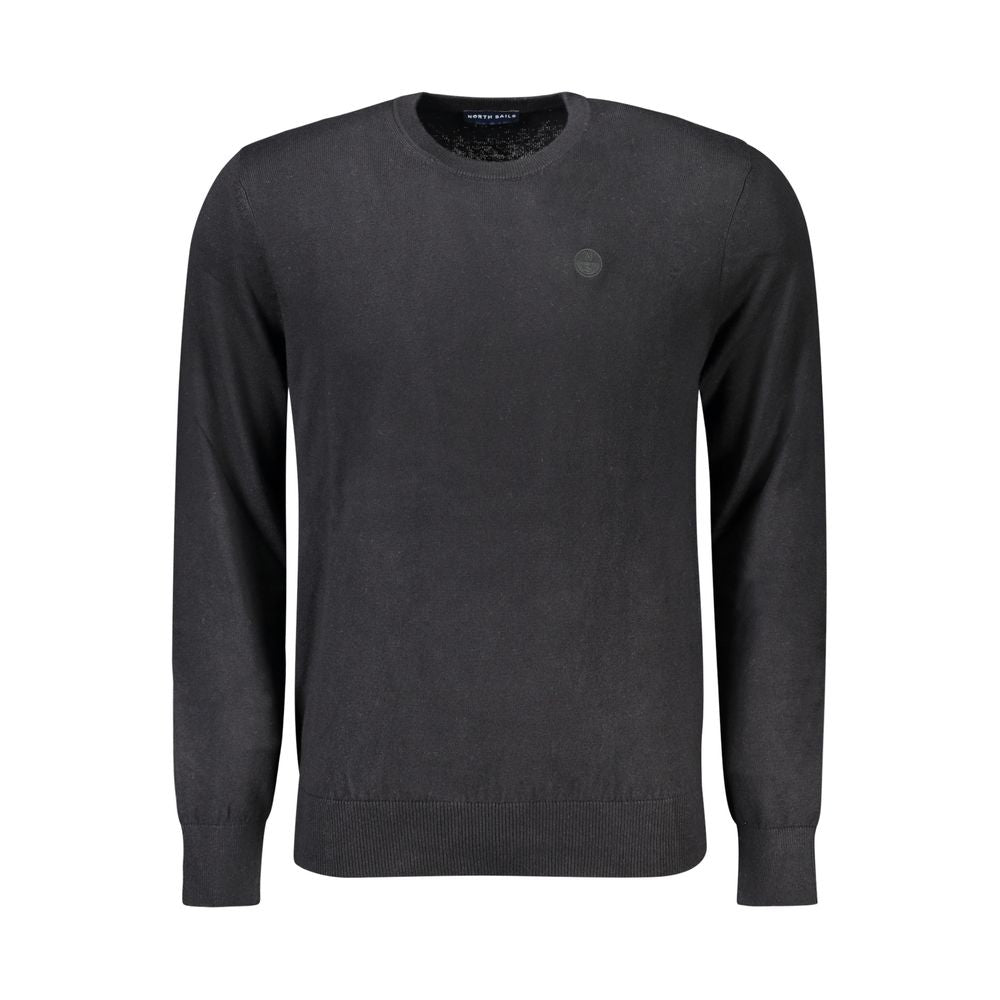 Sweatshirt by North Sails for men in wool cotton black features an provocated silhouette, detailed with a provocated long-sleeve and a refined crew neckline for a sophisticated aesthetic.