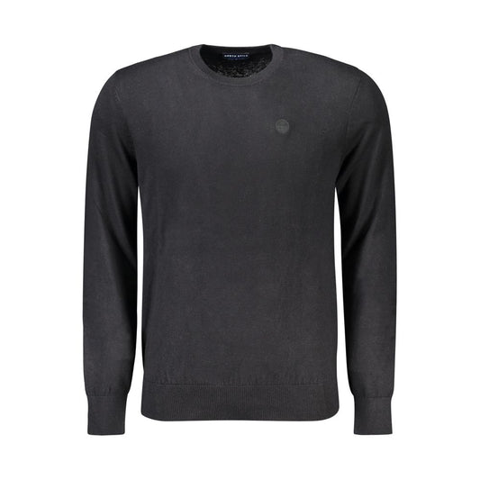 Sweatshirt by North Sails for men in wool cotton black features an provocated silhouette, detailed with a provocated long-sleeve and a refined crew neckline for a sophisticated aesthetic.