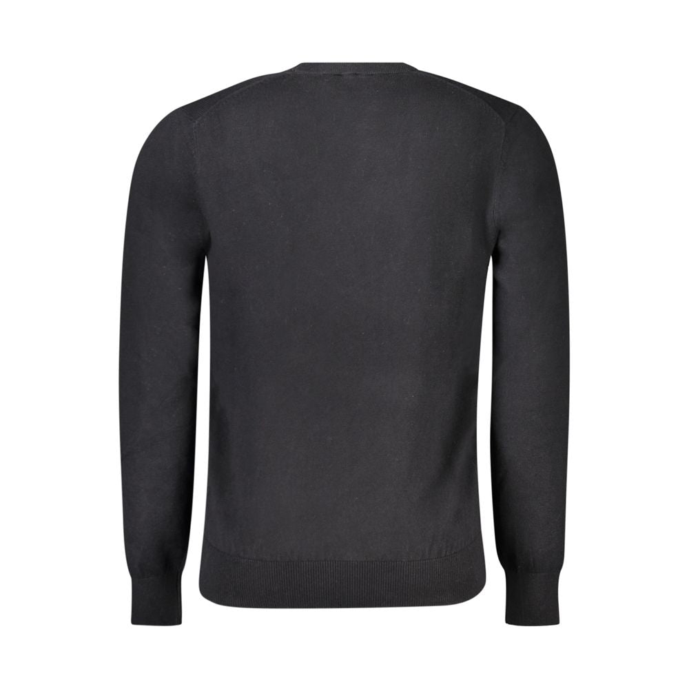 Sweatshirt by North Sails for men in wool cotton black features an exquisite silhouette, showcasing and details for a exquisite look.