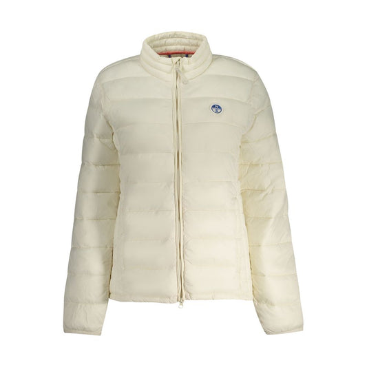 Jacket by North Sails for women in polyamide white presents a impeccable silhouette, showcasing distinct pockets and a impeccable for a sophisticated finish.