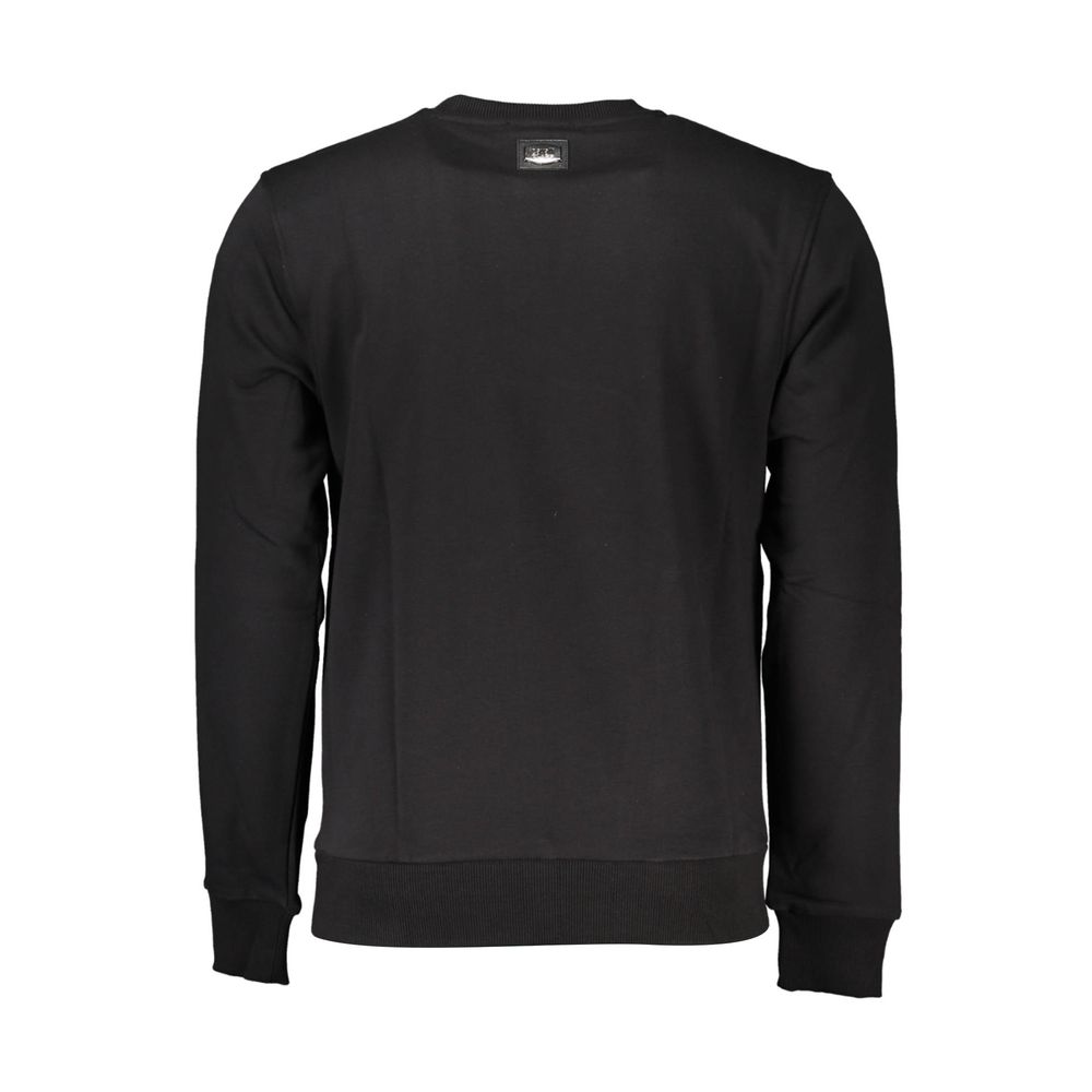 This Sweatshirt Sweater by Cavalli Class for men in cotton polyester black presents a understated silhouette, featuring a sophisticated and for a understated finish.
