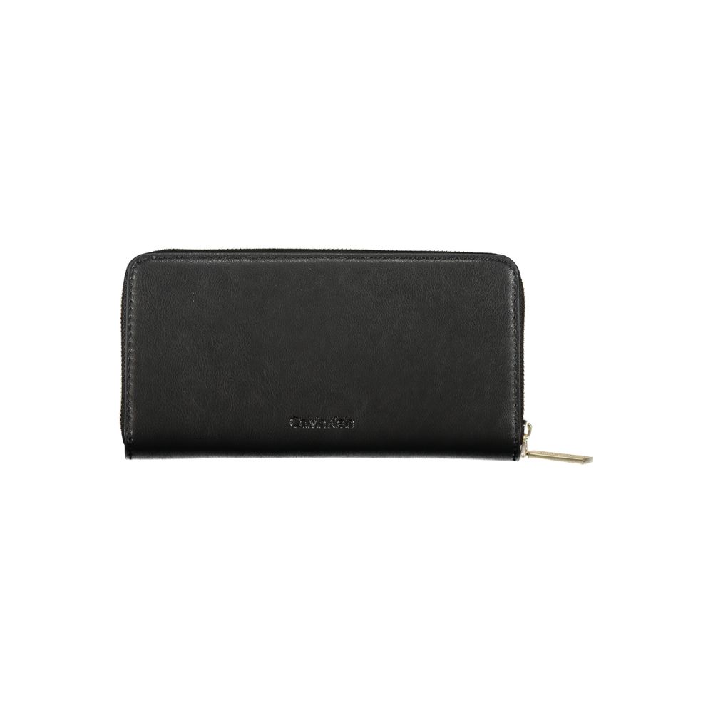 Cardholder Wallet by Calvin Klein for women in polyester & polyethylene black presents a refined silhouette, artfully capturing the essence of the Polyester & Polyethylene Cardholder Wallet design with sophisticated card-organization rfid-protection eco-friendly coin-purse for a refined look.