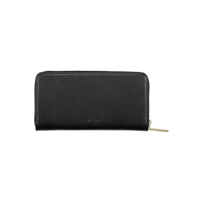 Cardholder Wallet by Calvin Klein for women in polyester & polyethylene black presents a refined silhouette, artfully capturing the essence of the Polyester & Polyethylene Cardholder Wallet design with sophisticated card-organization rfid-protection eco-friendly coin-purse for a refined look.