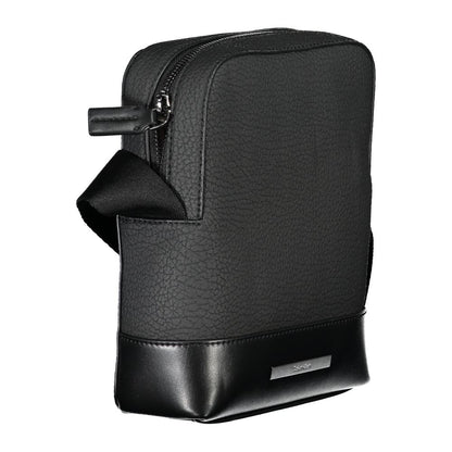 Shoulder Bag by Calvin Klein for men in polyester & polyethylene black features a effortless sophistication silhouette, secured by a zipper with ample external-pockets & internal-pockets and versatile shoulder-strap & adjustable-strap for a effortless sophistication finish.