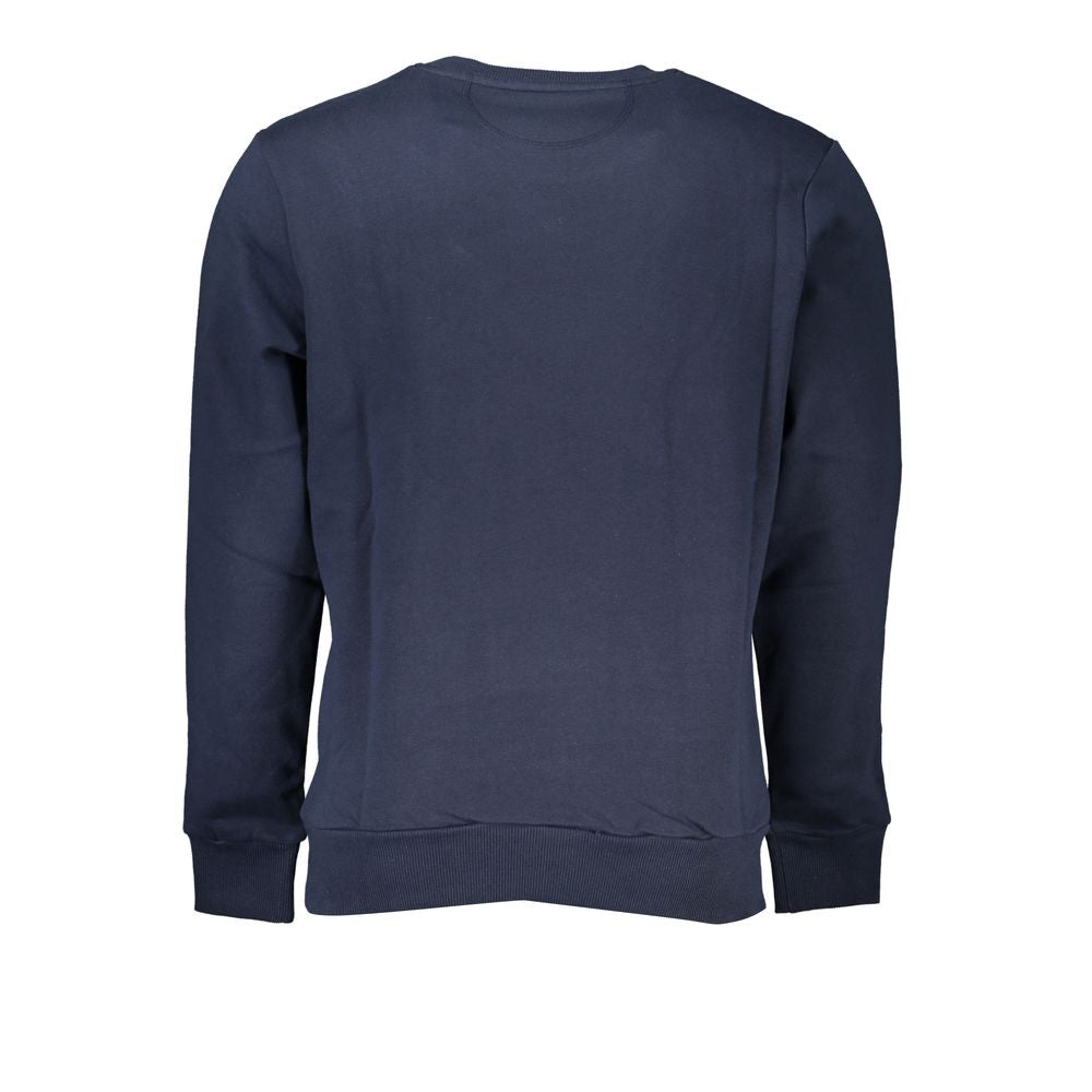 Sweatshirt by La Martina for men in cotton blue features a unrivaled silhouette with a refined and unrivaled detailing for a sophisticated look.