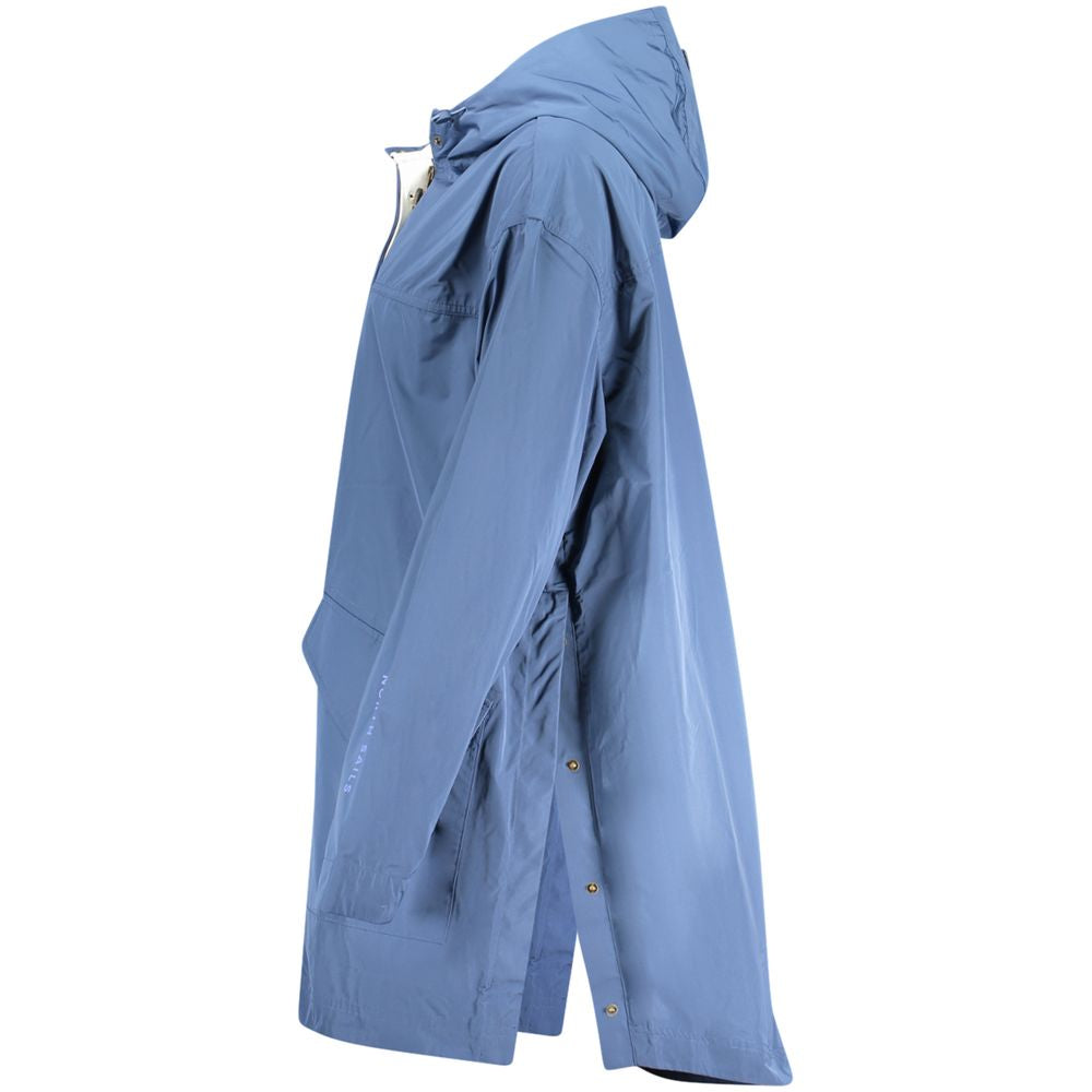 This Hooded Parka by North Sails for women in polyester blue & print presents a utilitarian silhouette, meticulously detailed with pockets & hooded and a utilitarian for a sophisticated, weather-ready look.