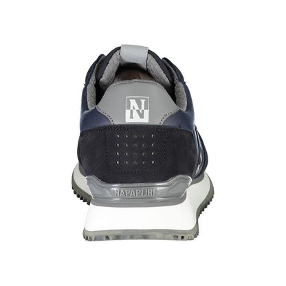 Sneakers by Napapijri for men in polyester & polyethylene blue & signature features an opulent silhouette from the Men's Athletic Polyester & Polyethylene Sneakers collection, showcasing a signature athletic style with an opulent finish.