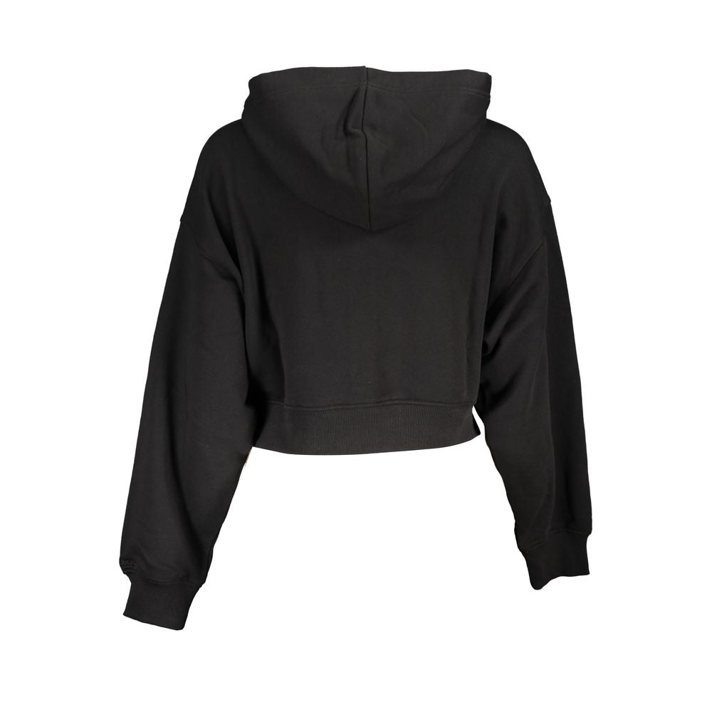 Hooded Sweatshirt Sweater by Calvin Klein for women in cotton black showcases a sumptuous silhouette, artfully finished with a sumptuous and for a sophisticated, sumptuous look.