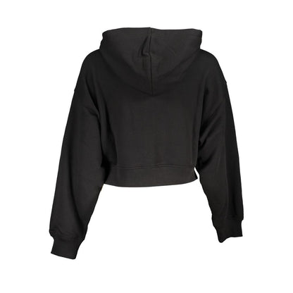 Hooded Sweatshirt Sweater by Calvin Klein for women in cotton black showcases a sumptuous silhouette, artfully finished with a sumptuous and for a sophisticated, sumptuous look.