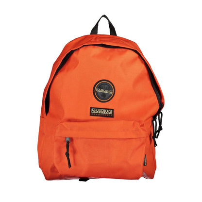 Backpack by Napapijri for men in cotton polyester orange features a stately Explorer Explore Cotton Polyester Backpack design, showcasing a secure zipper, ample external-pockets & internal-pockets, and versatile backpack-strap, adjustable-strap & handle for a stately finish.