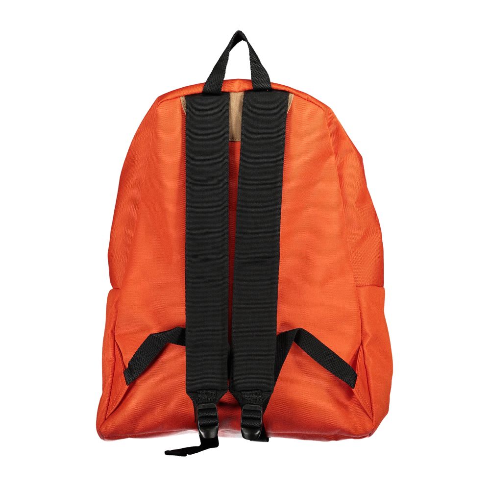 Backpack by Napapijri for men in cotton polyester orange features an stately silhouette from the Explorer Explore Cotton Polyester Backpack range, with a secure zipper, ample external-pockets & internal-pockets, and versatile backpack-strap, adjustable-strap & handle.