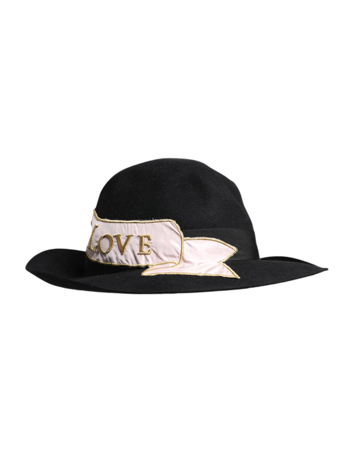 Dolce & Gabbana Cotton Polyester Viscose Calf Leather & Rabbit Fur Hat - Black