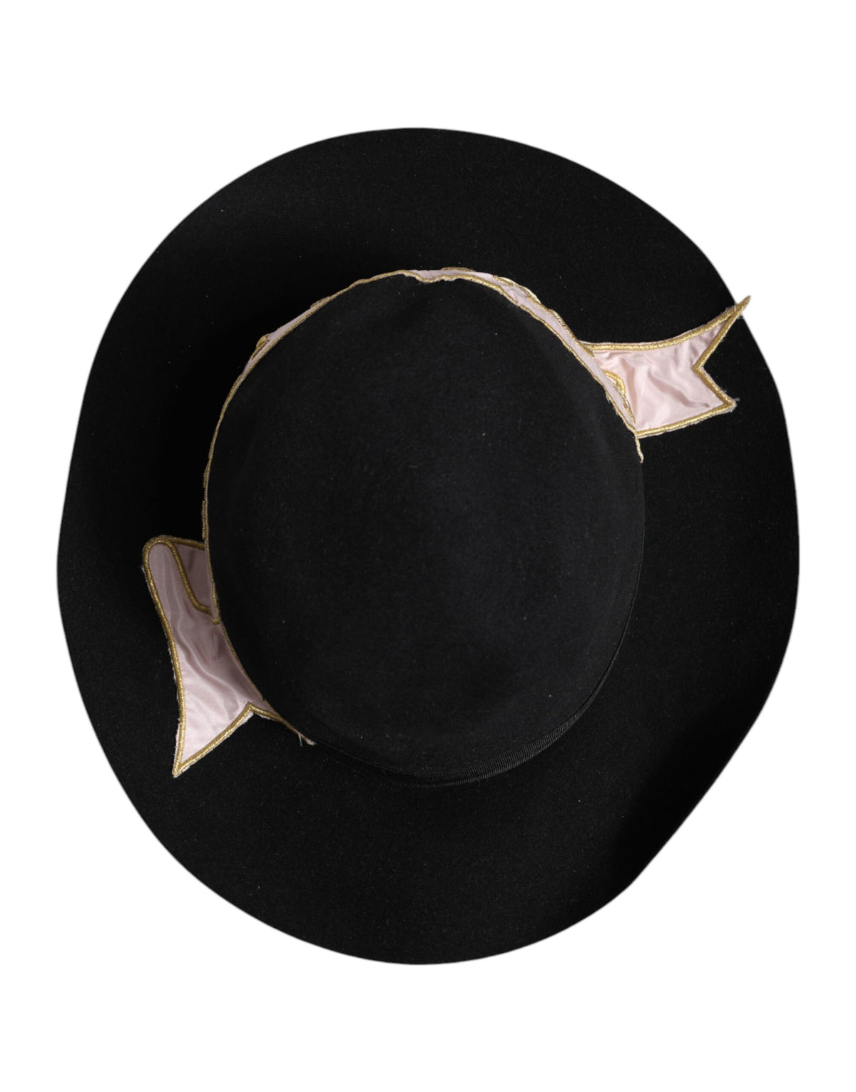 Dolce & Gabbana Cotton Polyester Viscose Calf Leather & Rabbit Fur Hat - Black