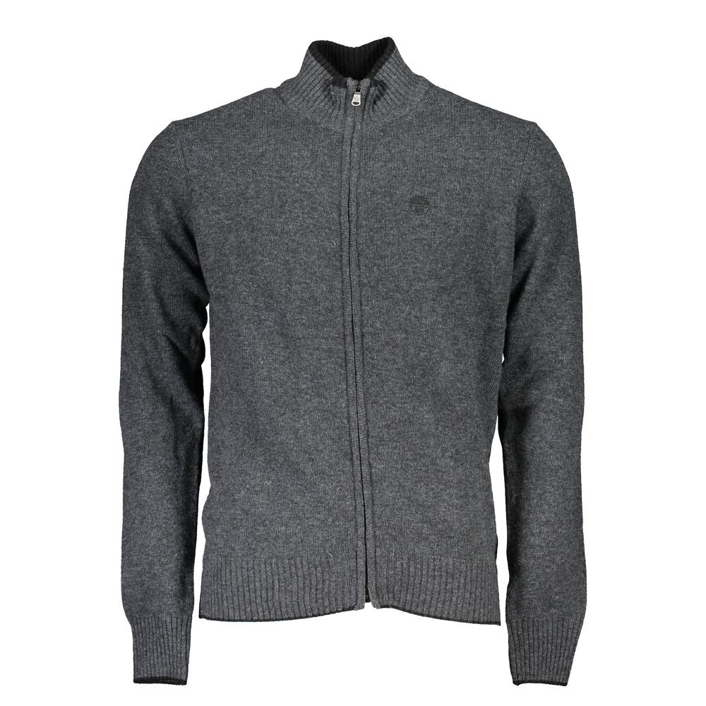 Sweater by North Sails for men in cashmere viscose gray features an polished silhouette, showcasing refined and a sophisticated for a truly polished finish.