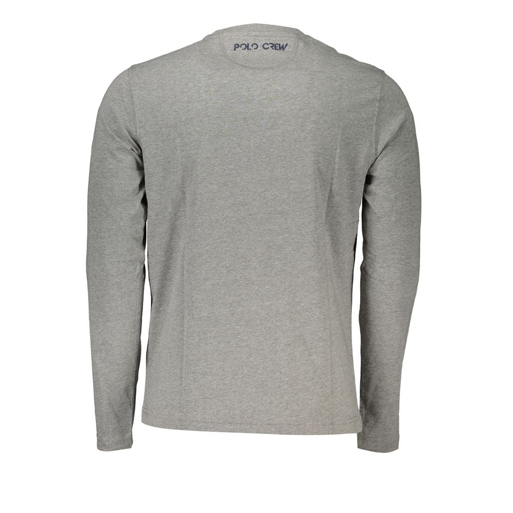 T-Shirt by La Martina for men in cotton gray showcases a unassuming silhouette, artfully detailed with a refined and unassuming for a sophisticated, contemporary look.