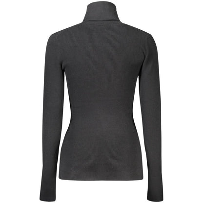 Sweater by Calvin Klein for women in stretch polyamide cotton black features an polished silhouette, showcasing refined and a sophisticated for a truly polished finish.