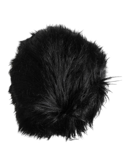 Dolce & Gabbana Faux Fur Bucket Hat - Black