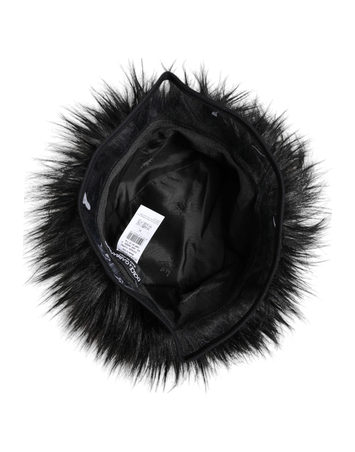 Dolce & Gabbana Faux Fur Bucket Hat - Black