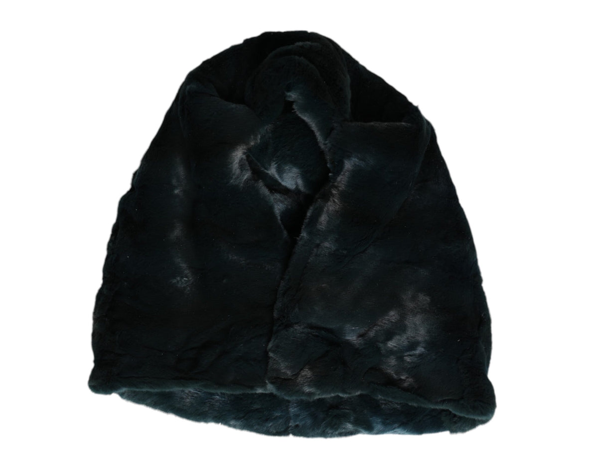 Dolce & Gabbana Weasel Fur Beanie Hat - Black