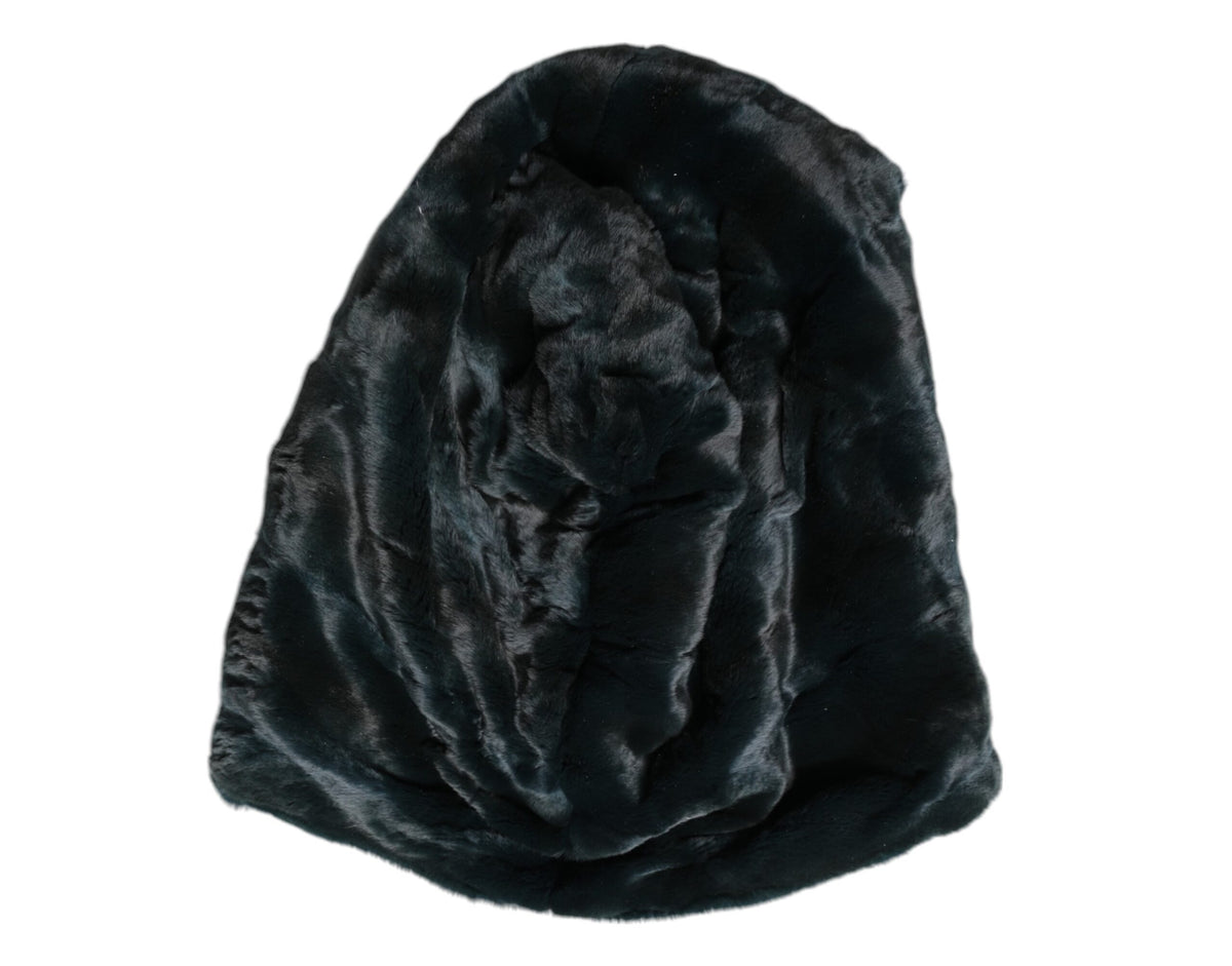 Dolce & Gabbana Weasel Fur Beanie Hat - Black
