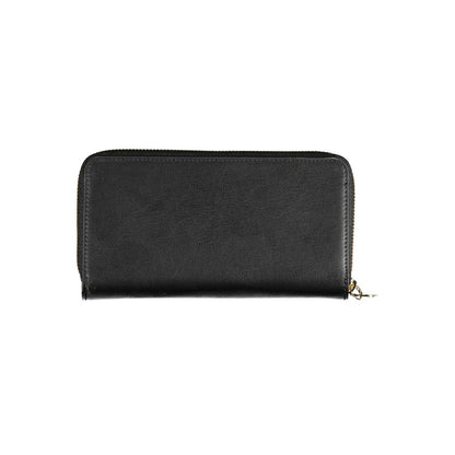 Wallet by Tommy Hilfiger for women in polyethylene faux leather black presents a architectural silhouette from the Polyethylene Faux Leather Wallet collection, showcasing architectural compact-design for a architectural finish.