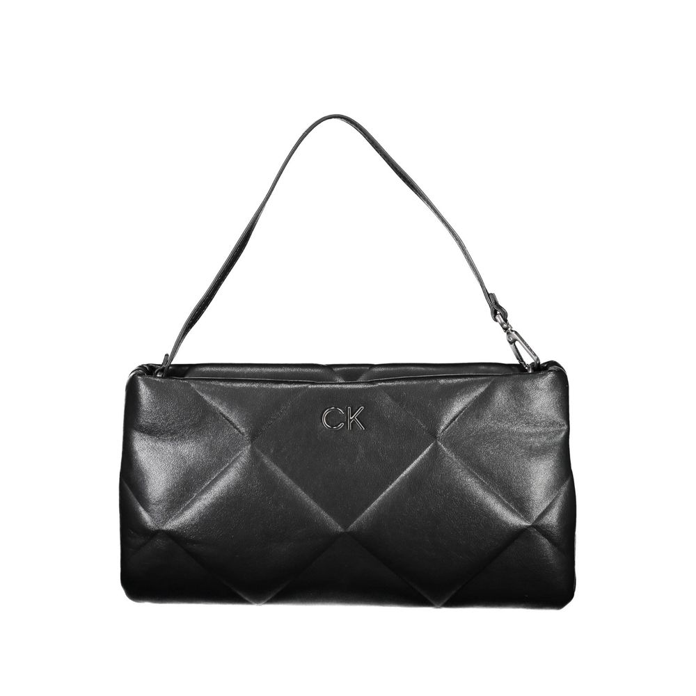 Handbag by Calvin Klein for women in polyester black features a exquisite silhouette, showcasing a secure and exquisite internal-pockets with versatile handle for a exquisite finish.