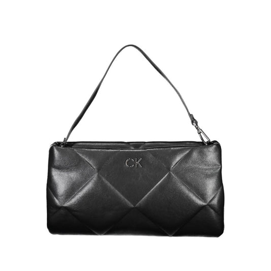 Handbag by Calvin Klein for women in polyester black features a exquisite silhouette, showcasing a secure and exquisite internal-pockets with versatile handle for a exquisite finish.