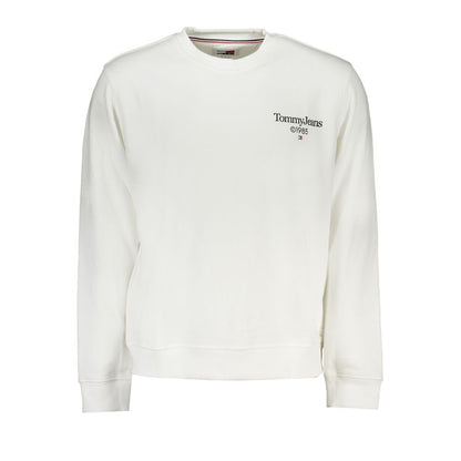 Sweatshirt by Tommy Hilfiger for men in cotton white & print features an provocated silhouette, detailed with a provocated long-sleeve and a refined crew neckline for a sophisticated aesthetic.