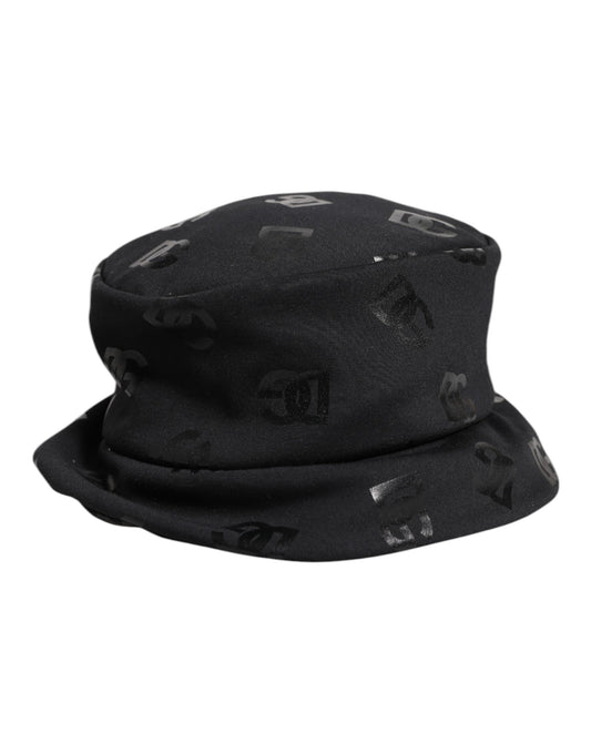 Dolce & Gabbana Polyester Bucket Hat - Black Jacquard Monogram