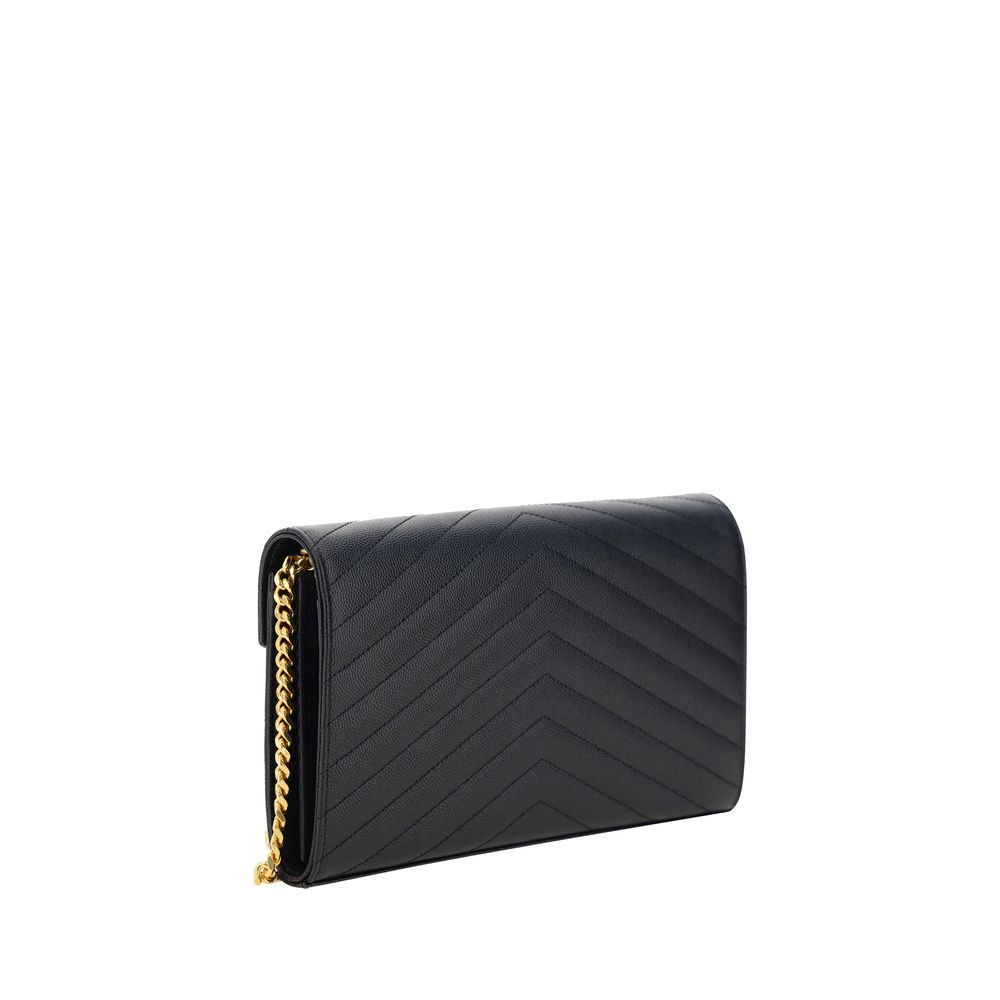 Shoulder Bag by Saint Laurent for women in bos taurus calf leather black, monogram & print features a enviable silhouette, showcasing a secure snap & button, ample cardholder, and enviable shoulder-strap & handle for a enviable finish.