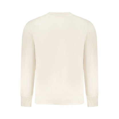 Sweatshirt by Calvin Klein for men in cotton polyester beige & print features an exquisite silhouette, showcasing and details for a exquisite look.
