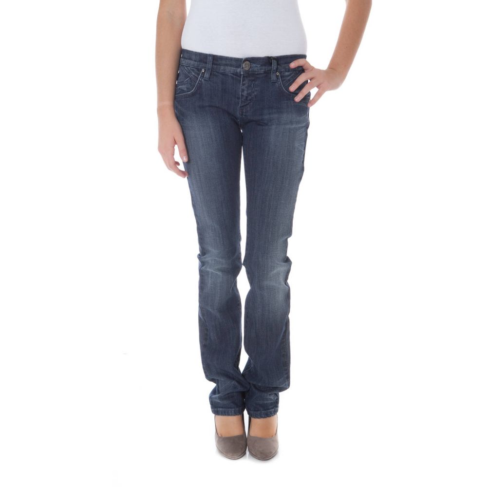 Phard Blue Faded Cotton Low Rise Jeans