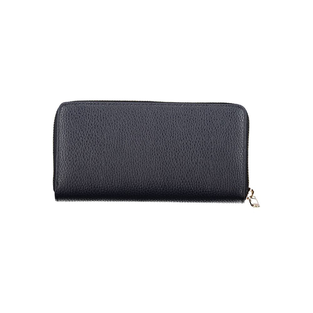 Tommy Hilfiger Polyethylene Faux Leather Cardholder Wallet - Blue
