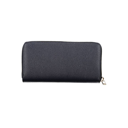 Tommy Hilfiger Polyethylene Faux Leather Cardholder Wallet - Blue