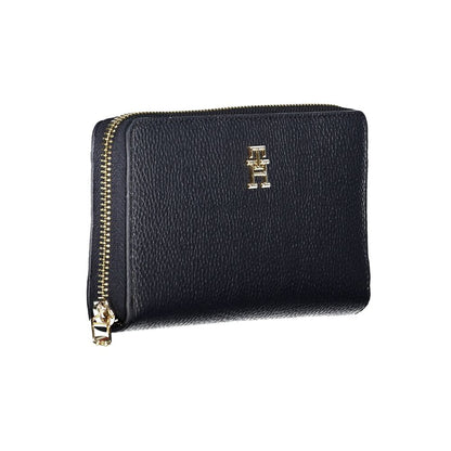 Tommy Hilfiger Polyethylene Faux Leather Cardholder Wallet - Blue
