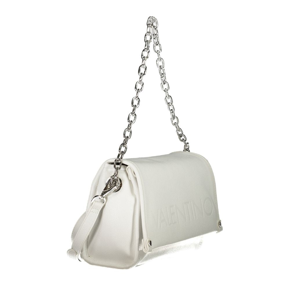 Handbag by Mario Valentino for women in polyethylene white features a exquisite silhouette, showcasing a secure zipper and exquisite internal-pockets with versatile adjustable-strap & handle for a exquisite finish.