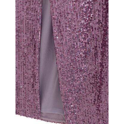 Skirt by Tom Ford for women in polyester sequins pink & purple showcases a dramatic silhouette, artfully capturing the essence of the Women's Pencil Polyester Sequins Skirt in a dramatic cut for a refined look.