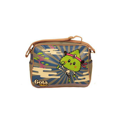 Crossbody Convertible Handbag by Gola for women in polyester green, light-blue, multicolor & print features an exquisite silhouette, showcasing a secure zipper, ample external-pockets, and versatile crossbody-strap, shoulder-strap & adjustable-strap for exquisite style.