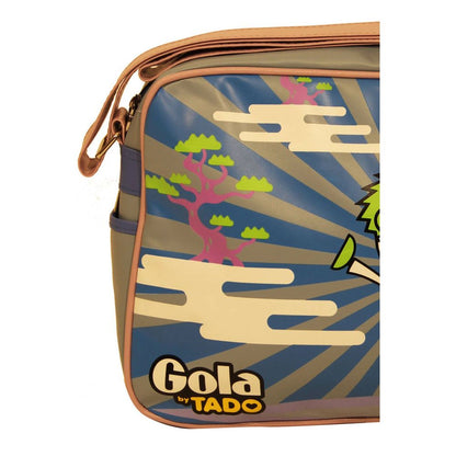 Crossbody Convertible Handbag by Gola for women in polyester green, light-blue, multicolor & print presents a enviable design with a secure zipper, ample external-pockets, and versatile crossbody-strap, shoulder-strap & adjustable-strap for a sophisticated look.