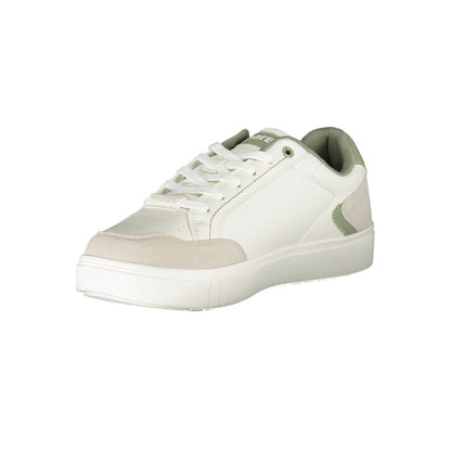 Sneakers by Mares for men in polyester white features an opulent silhouette from the Men's Athletic Polyester Sneakers collection, showcasing a signature athletic style with an opulent finish.